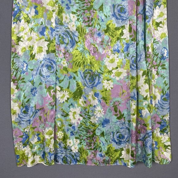 $358 Revolve Ronny Kobo Marlo Silk Blend Midi Skirt Size Medium M Jacquard Satin - Picture 6 of 15